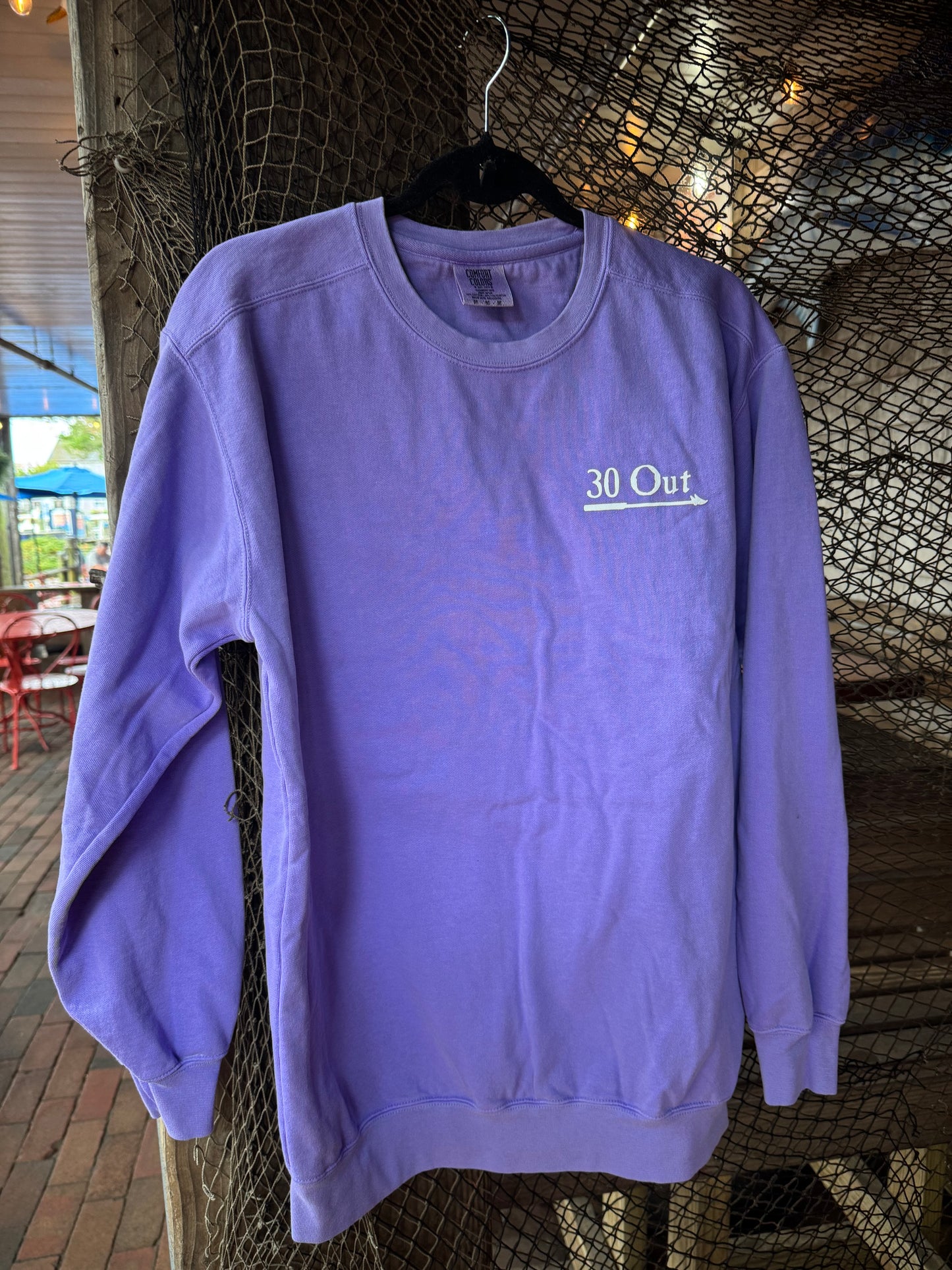 Gazebo (on back) Crewneck Sweatshirt (Purple)