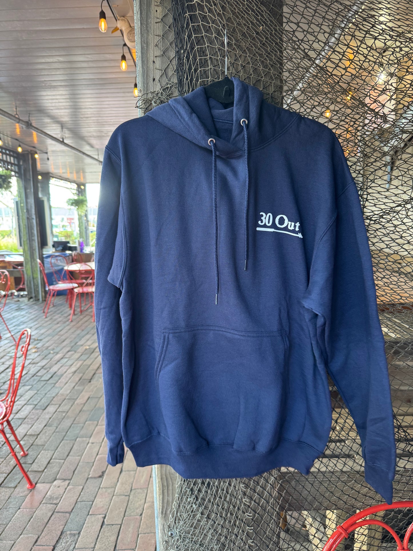 Gazebo Hoodie (Navy & White)