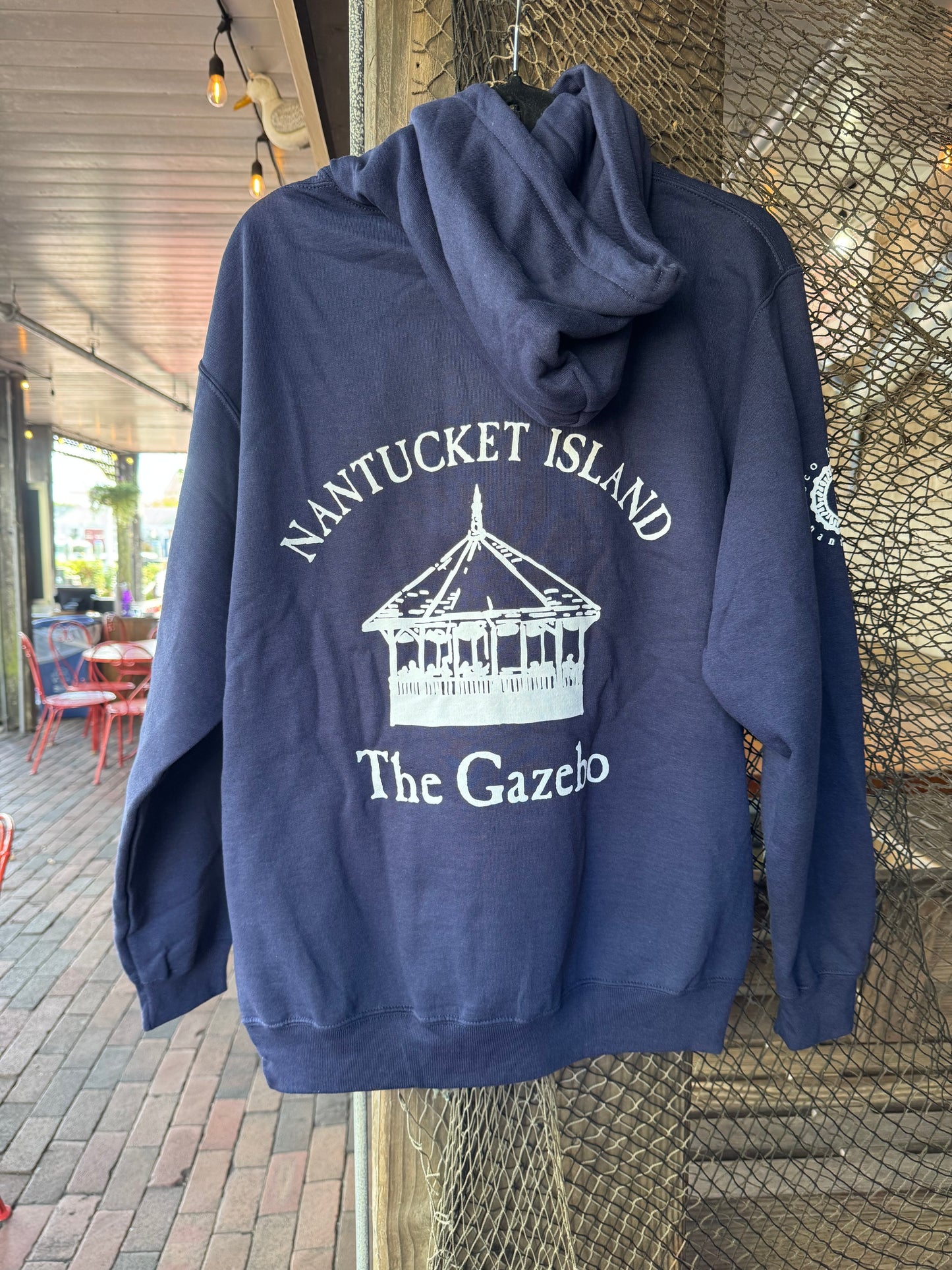 Gazebo Hoodie (Navy & White)