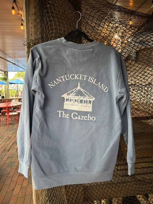 Gazebo (on back) Crewneck Sweatshirt (Blue Jean)