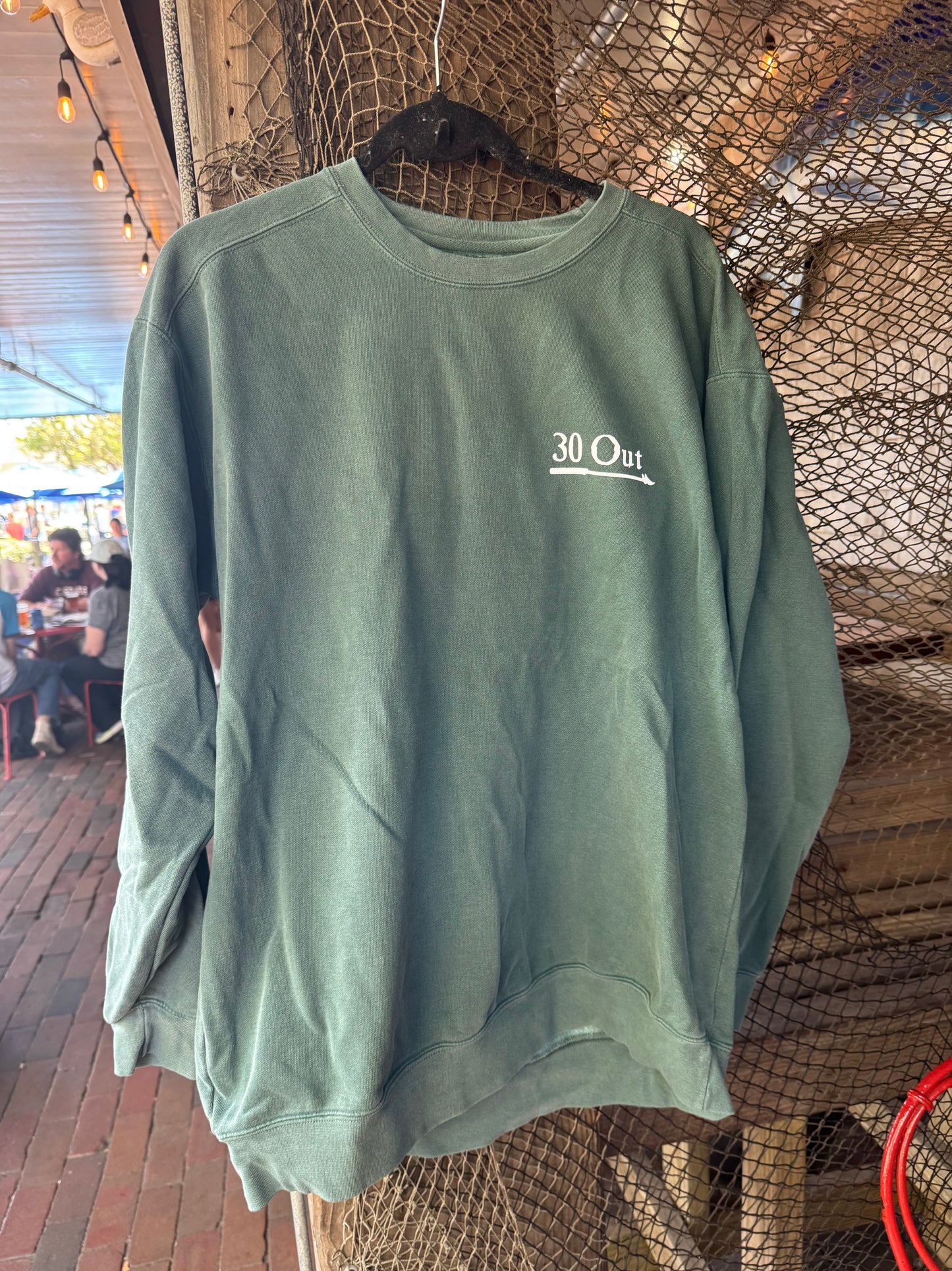 Gazebo (on back) Crewneck Sweatshirt (Blue Spruce)