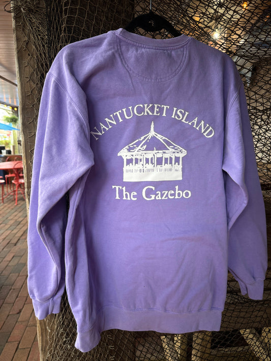 Gazebo (on back) Crewneck Sweatshirt (Purple)