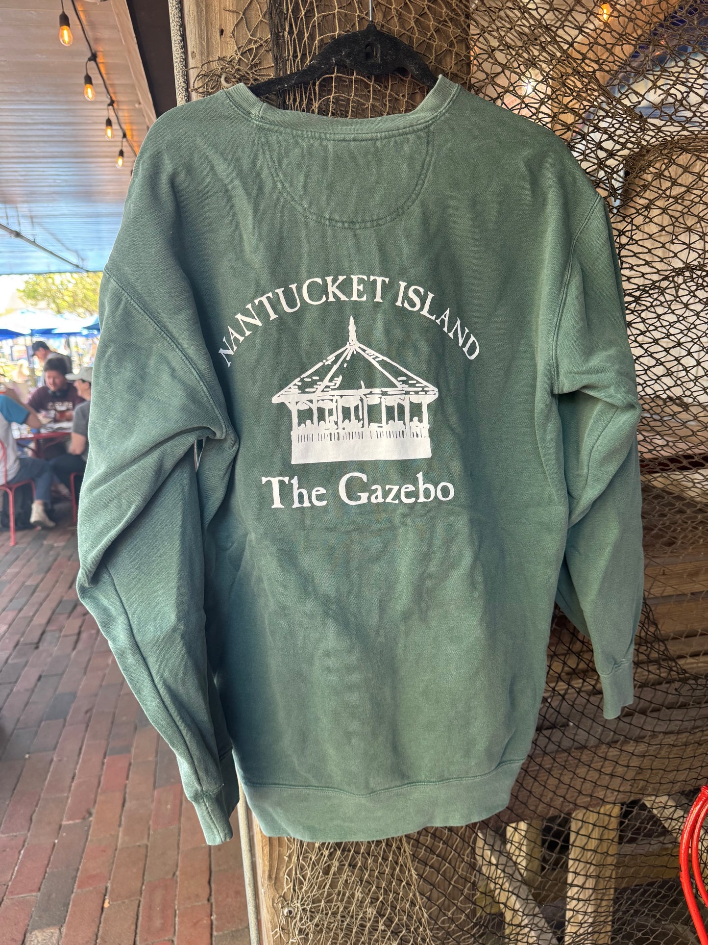 Gazebo (on back) Crewneck Sweatshirt (Blue Spruce)