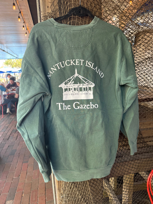 Gazebo (on back) Crewneck Sweatshirt (Blue Spruce)