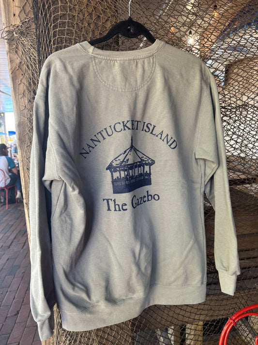 Gazebo (on back) Crewneck Sweatshirt (Fog Grey)