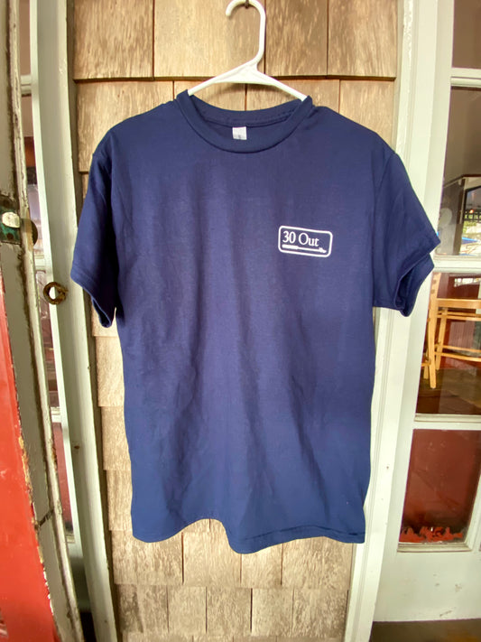 30 Out Navy Blue Tee