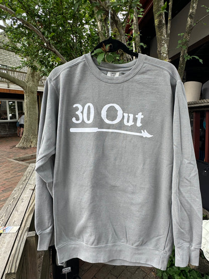 30 Out Crewneck Sweatshirt (Fog Grey)