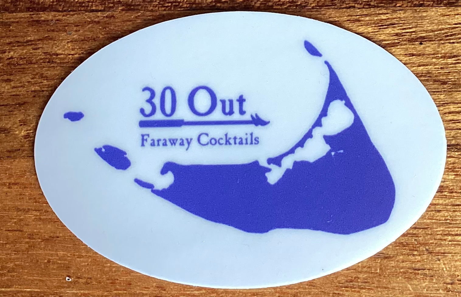 30 Out Sticker Island Logo